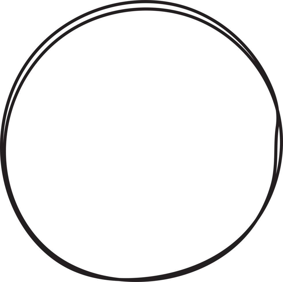 Hand drawn circle highlighting png