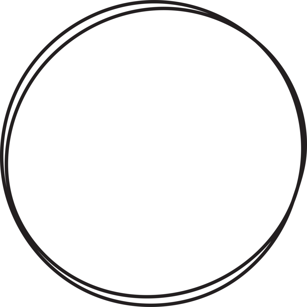 Hand drawn circle highlighting png