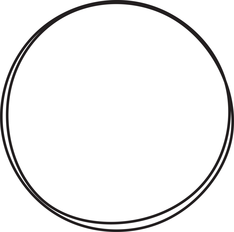 Hand drawn circle highlighting png