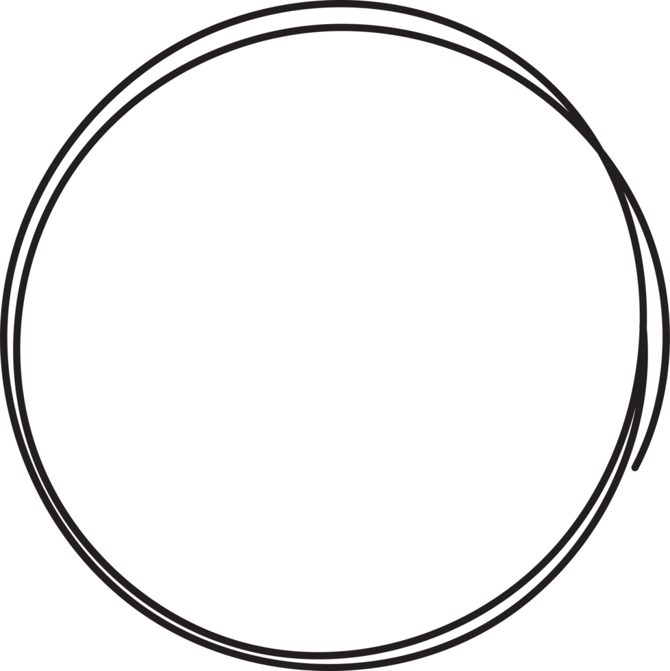 Hand drawn circle highlighting png