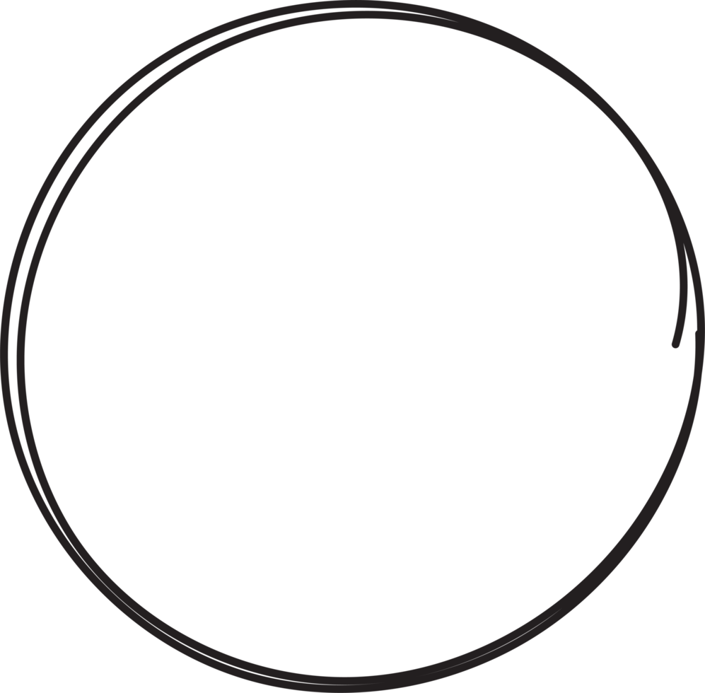 Hand drawn circle highlighting png