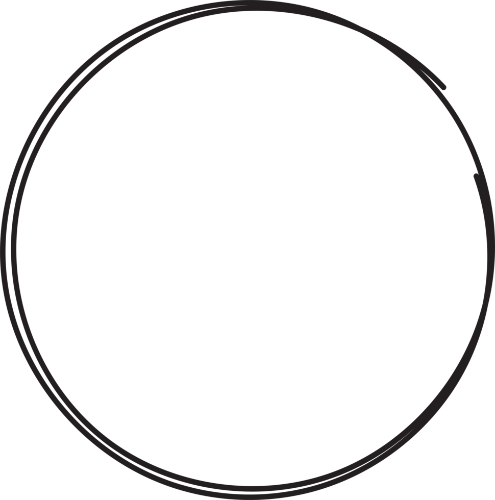 Hand drawn circle highlighting png