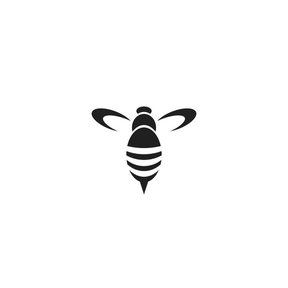 diseño de logotipo o icono de abeja vector