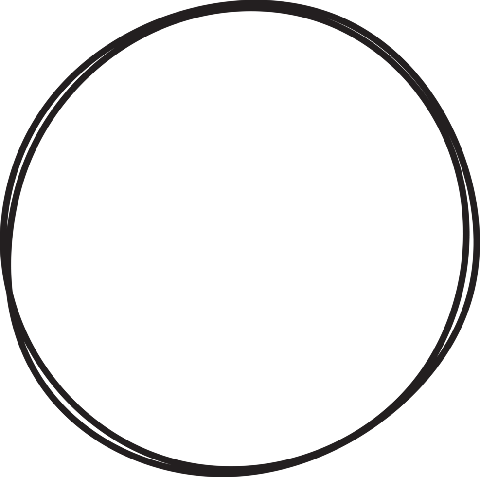 Hand drawn circle highlighting png