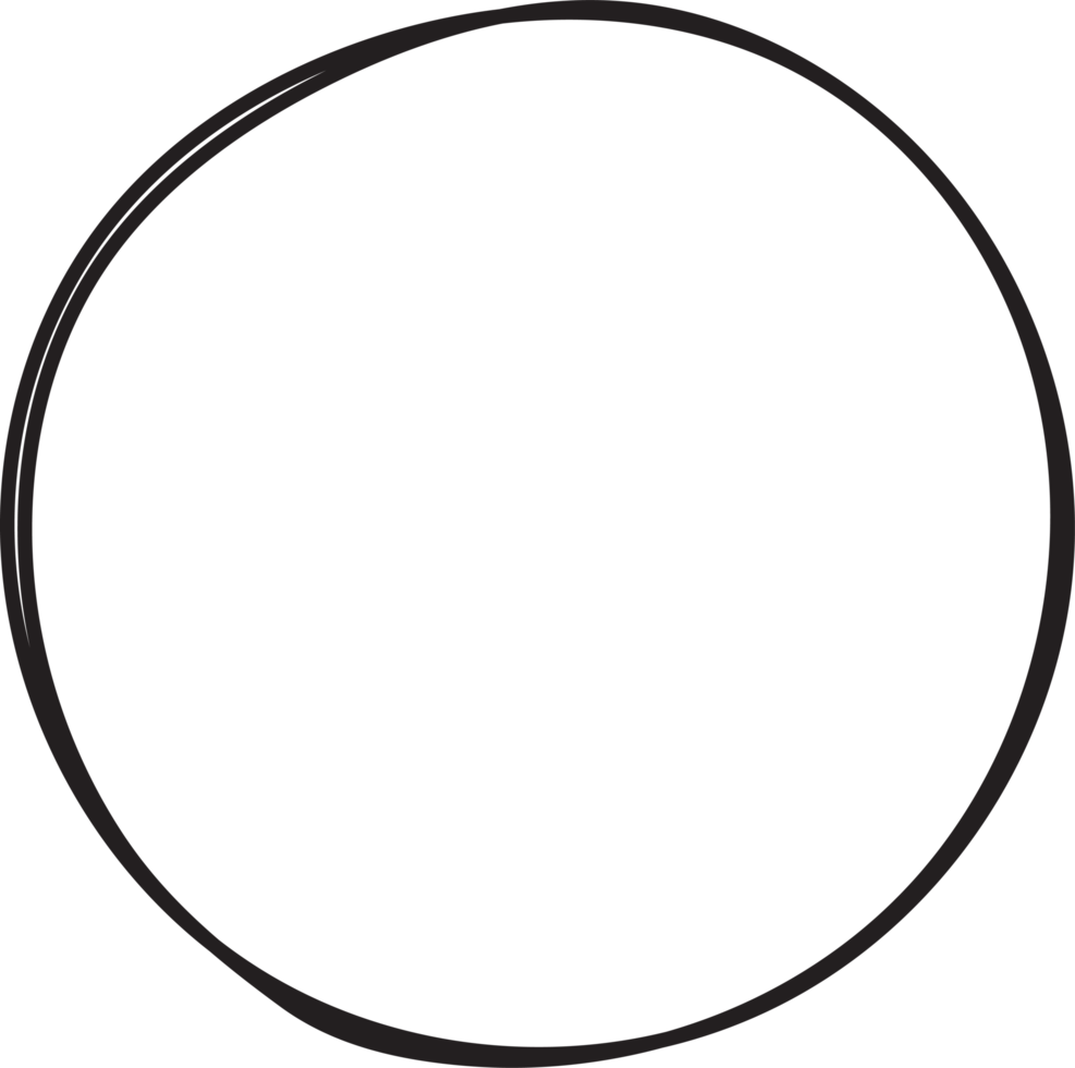 Hand drawn circle highlighting png