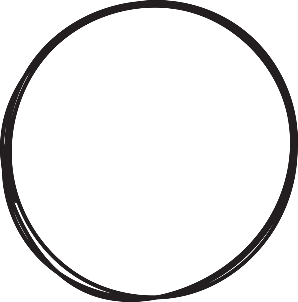 Hand drawn circle highlighting png