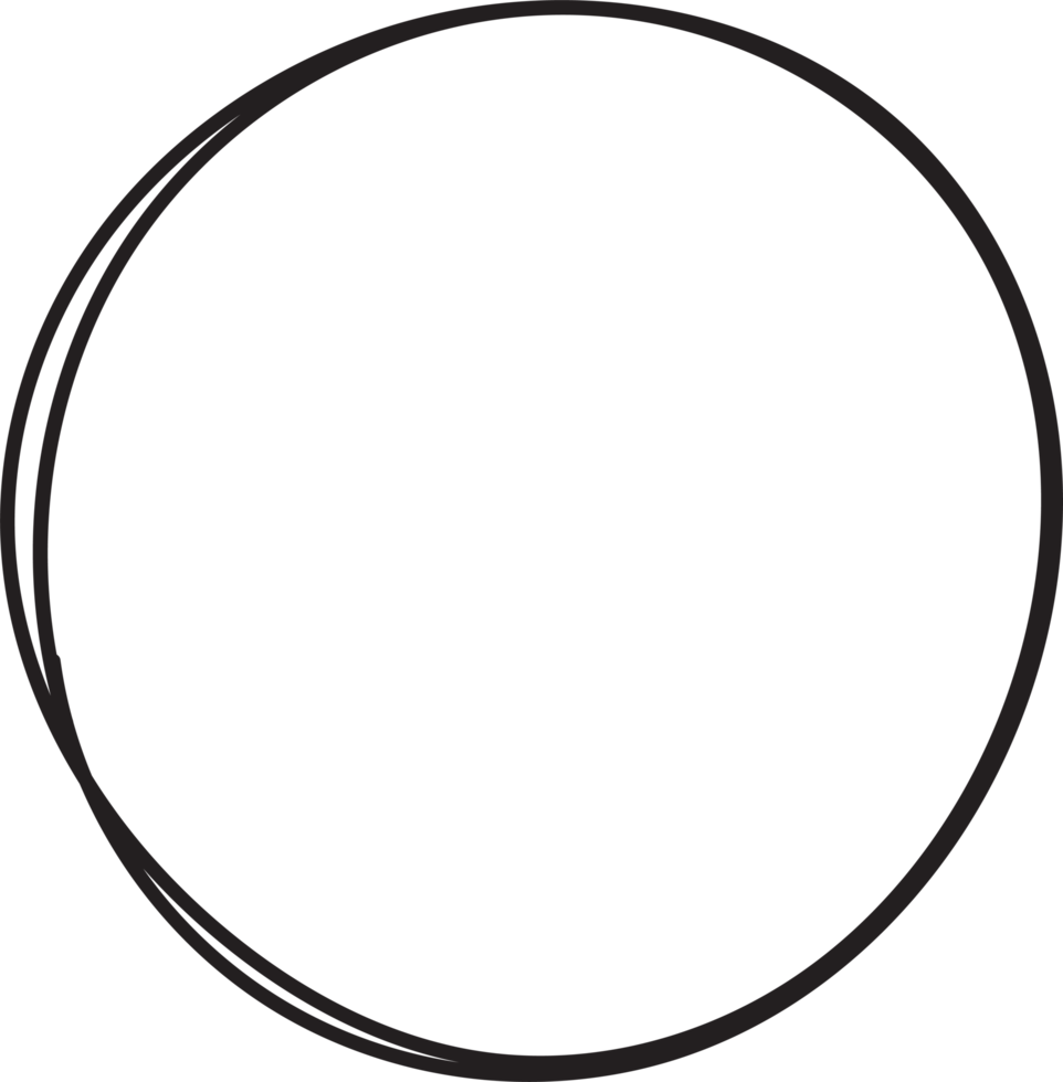 Hand drawn circle highlighting png