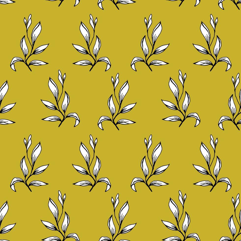 Floral seamless pattern for wallpaper vector