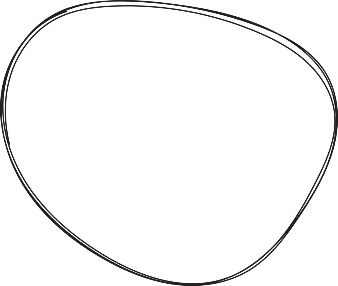 Hand drawn circle highlighting png