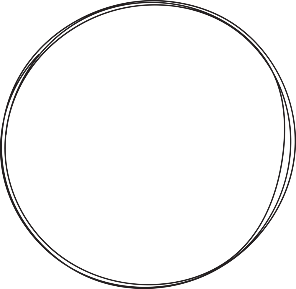 Hand drawn circle highlighting png