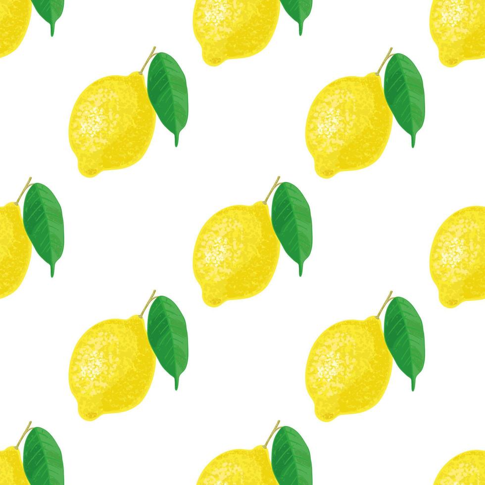Colorful Pattern with Illustration of Lemon vector