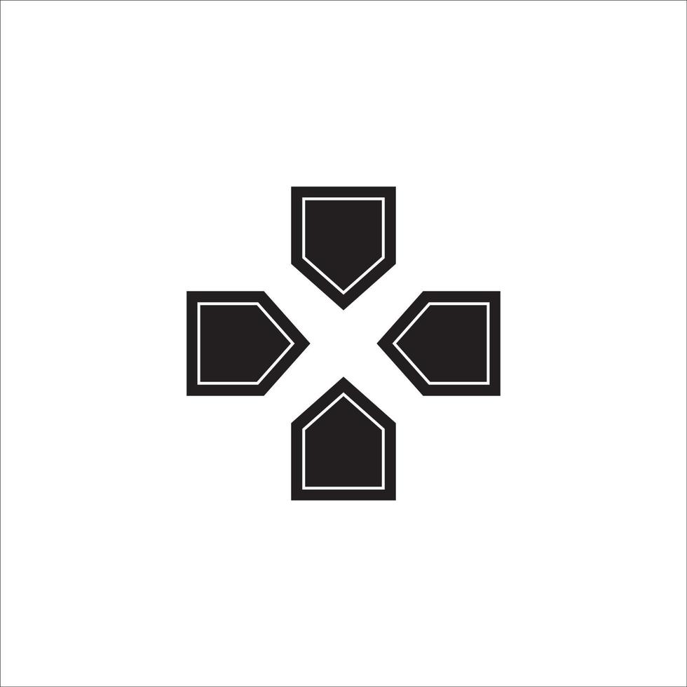 game console button icon logo vector design
