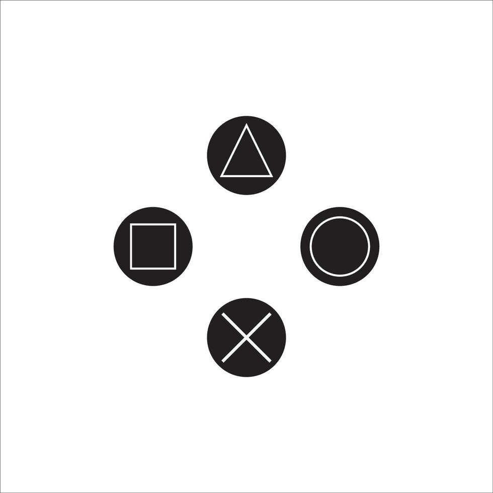 game console button icon logo vector design