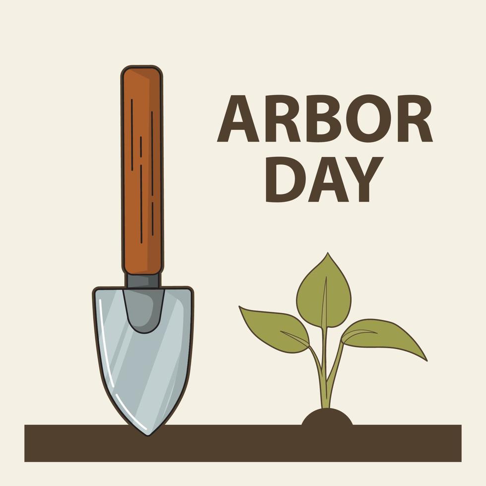 Arbor Day. Holiday concept. Template for background vector