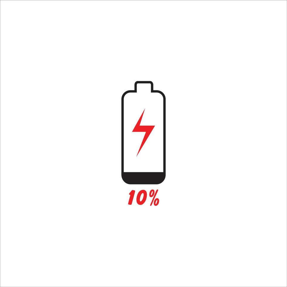 10 percent chart. Vector percentage infographics. Isolated gradient icon. Sign for download, battery charge, growth, progress, business, design