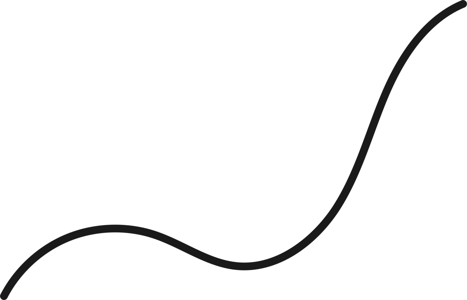 Hand drawn curved line shape. Curved line icon png