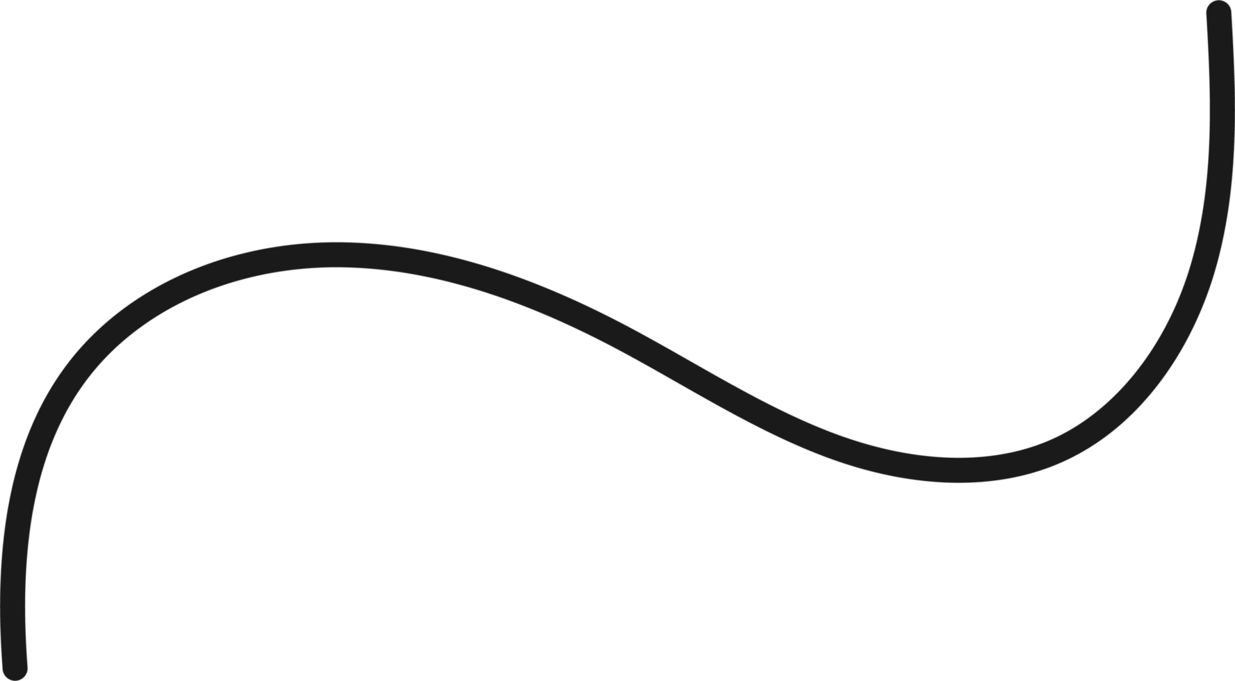 Hand drawn curved line shape. Curved line icon png