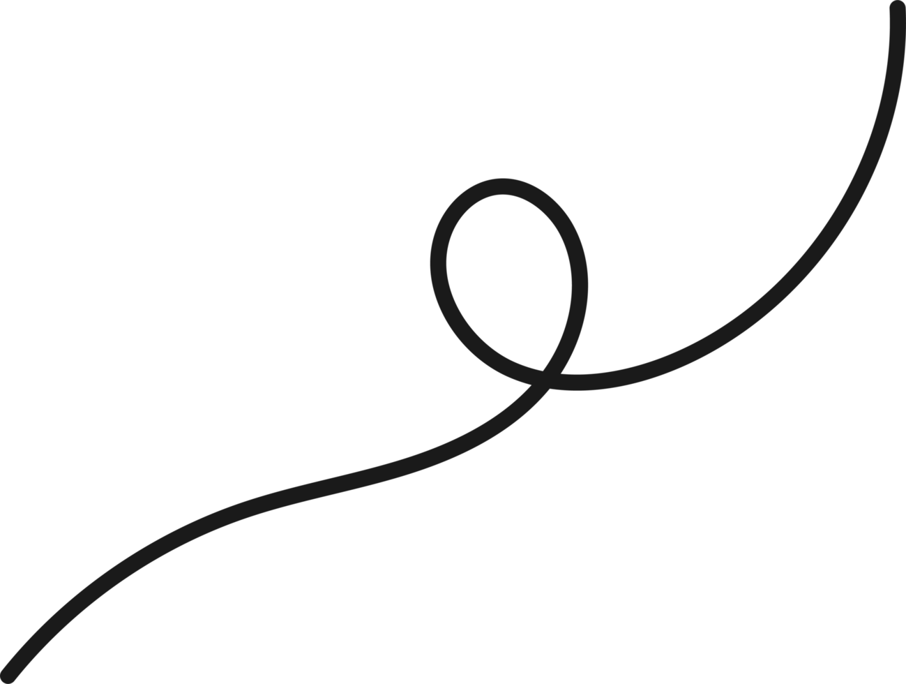 Hand drawn curved line shape. Curved line icon png