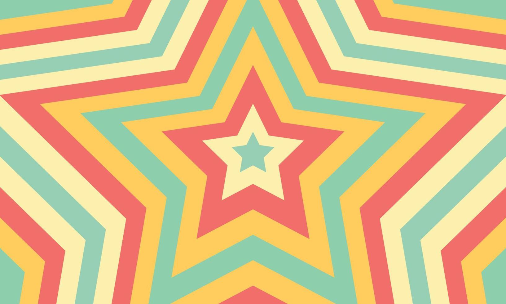 star motif background design with various abstract colors vector