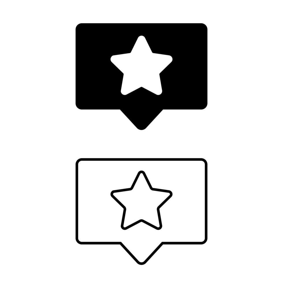 estrella icono vector colocar. clasificación ilustración firmar recopilación. clasificación símbolo. evaluación logo.