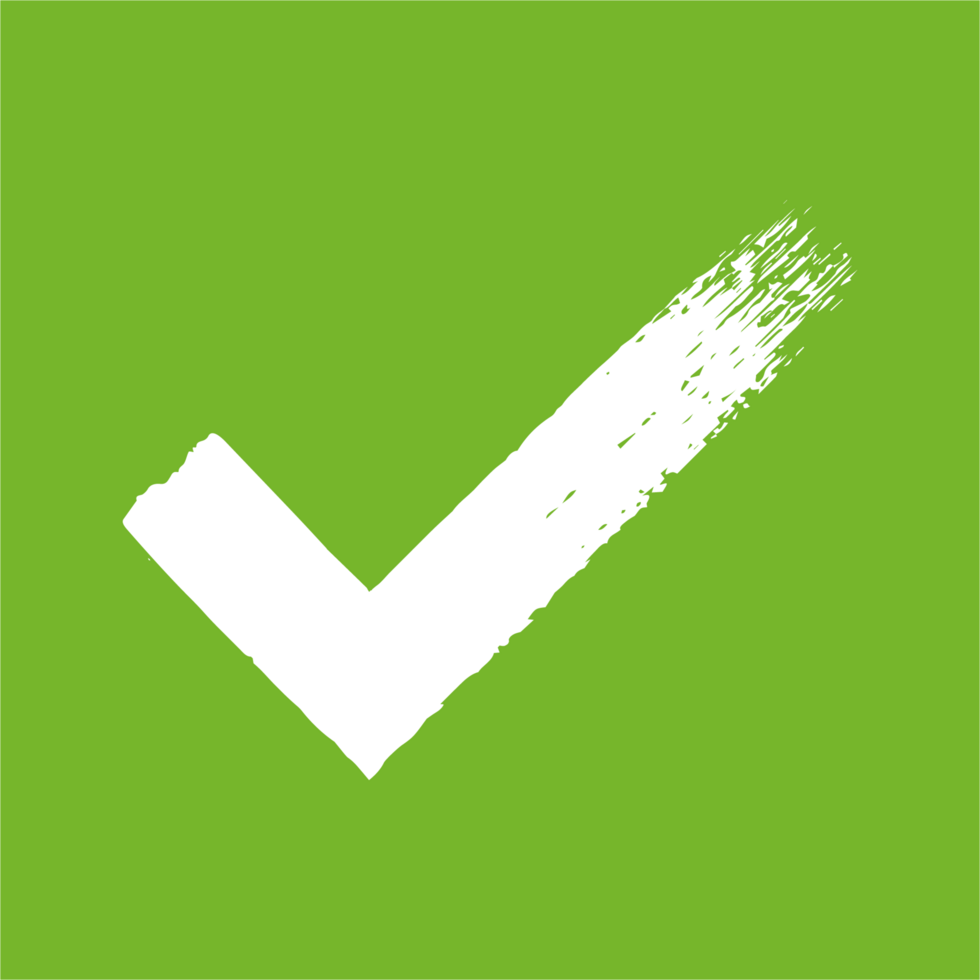 Hand painted approved sign png
