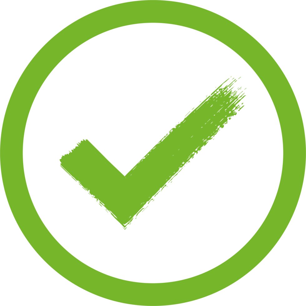Hand painted approved sign png