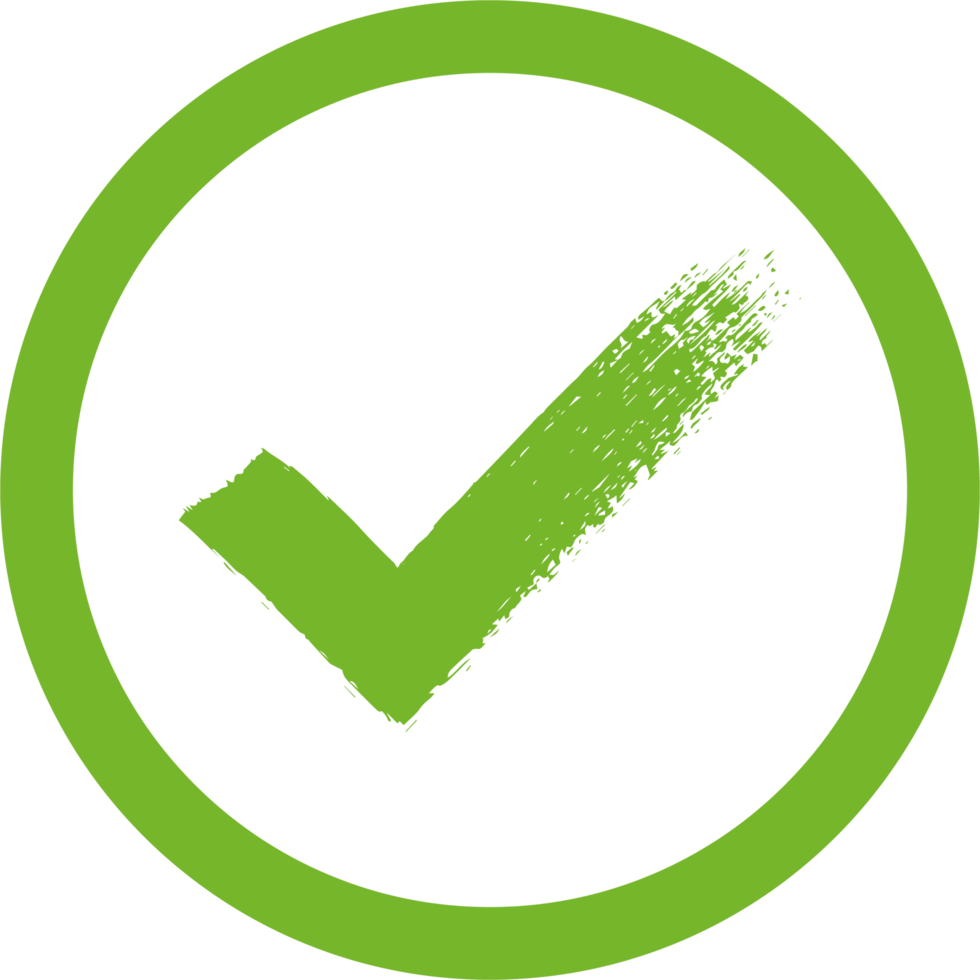 Hand painted approved sign png