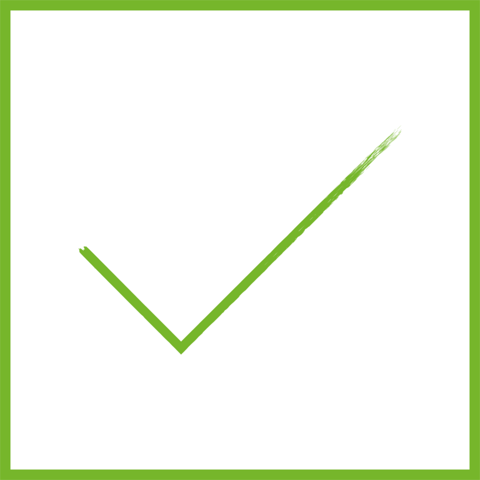 Grunge style check mark png