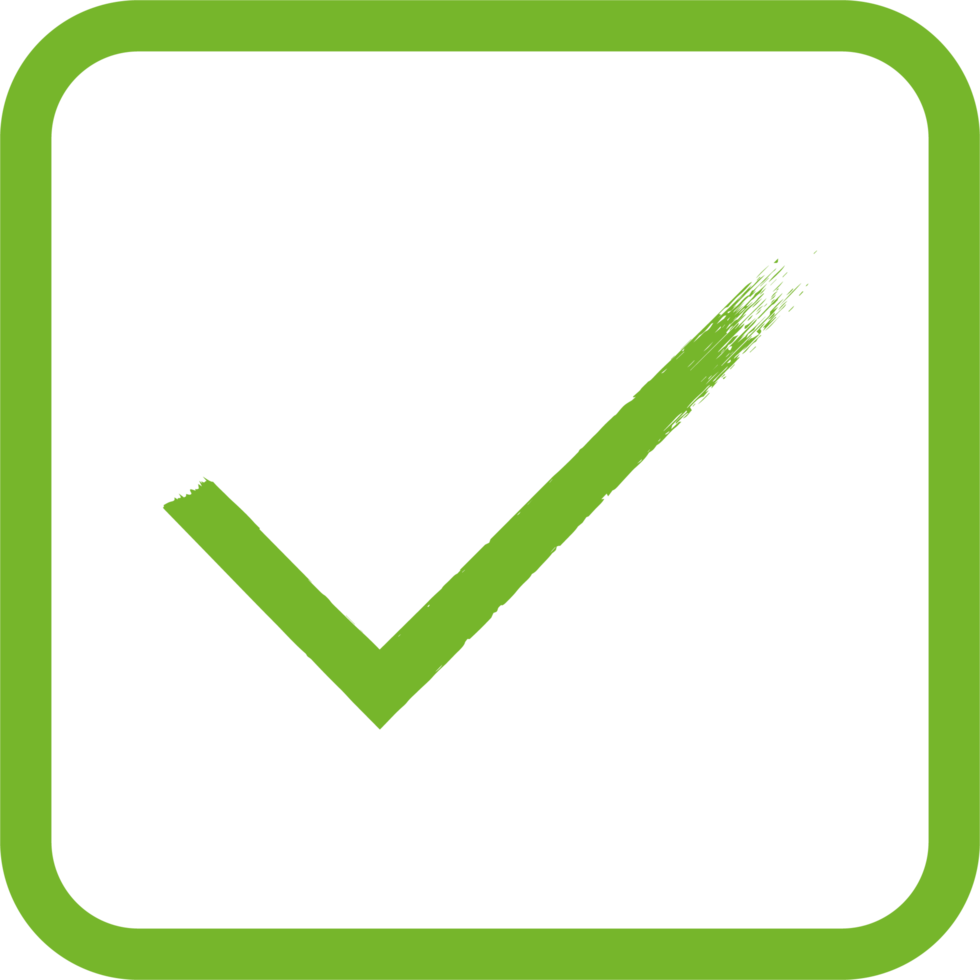Grunge style check mark png