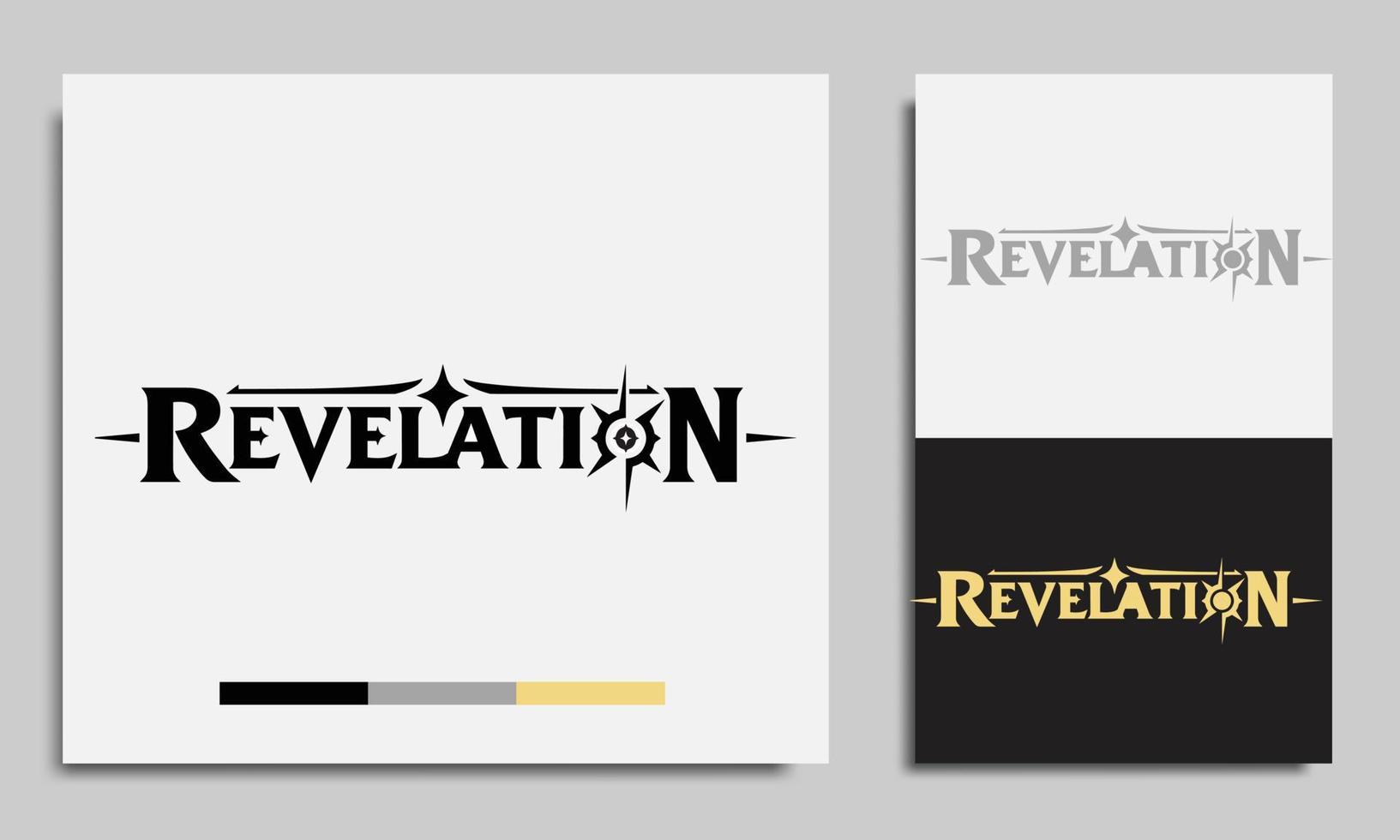 revelation mobile game logo vector