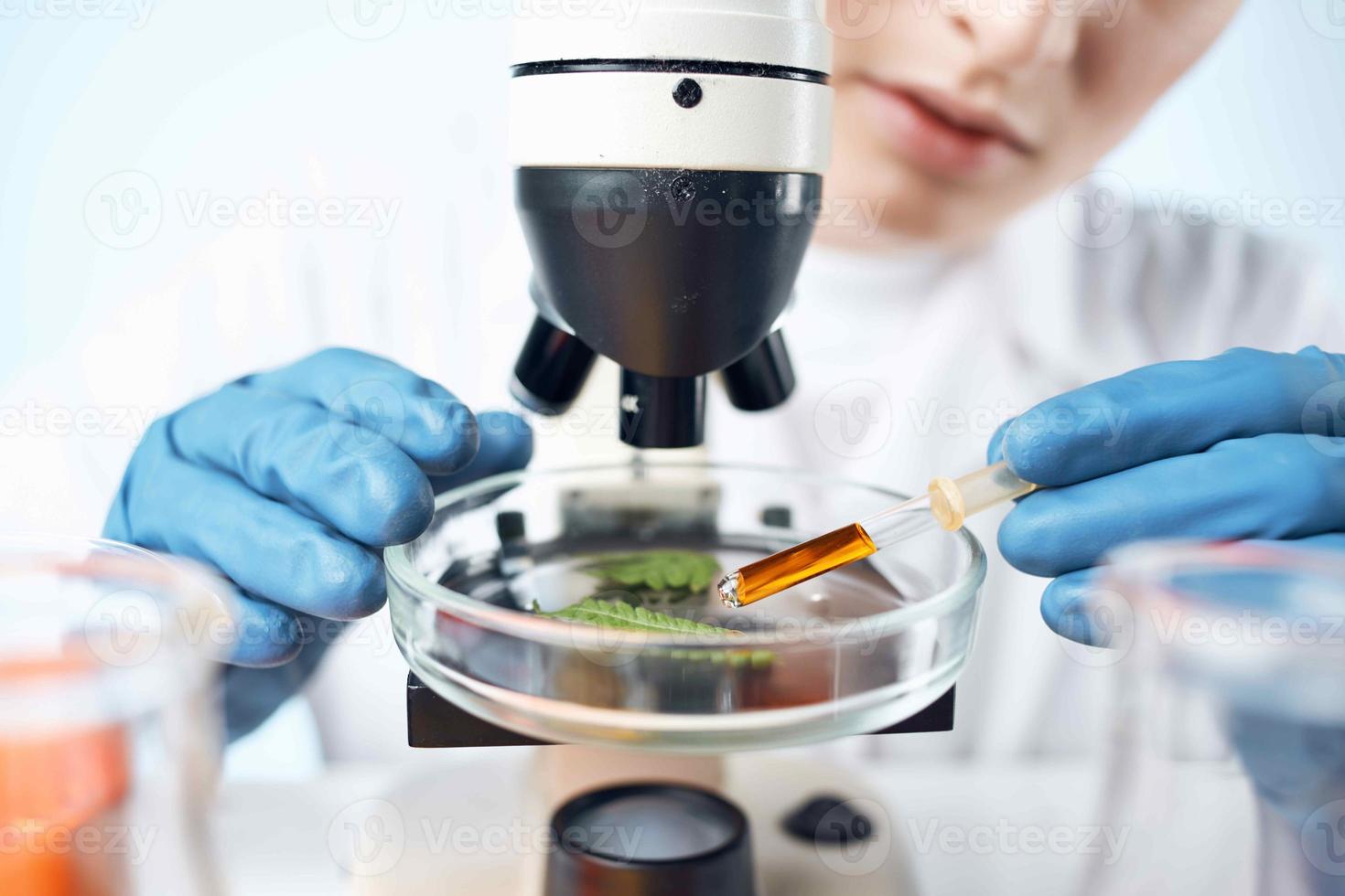 Laboratory microscope research microbiology science photo