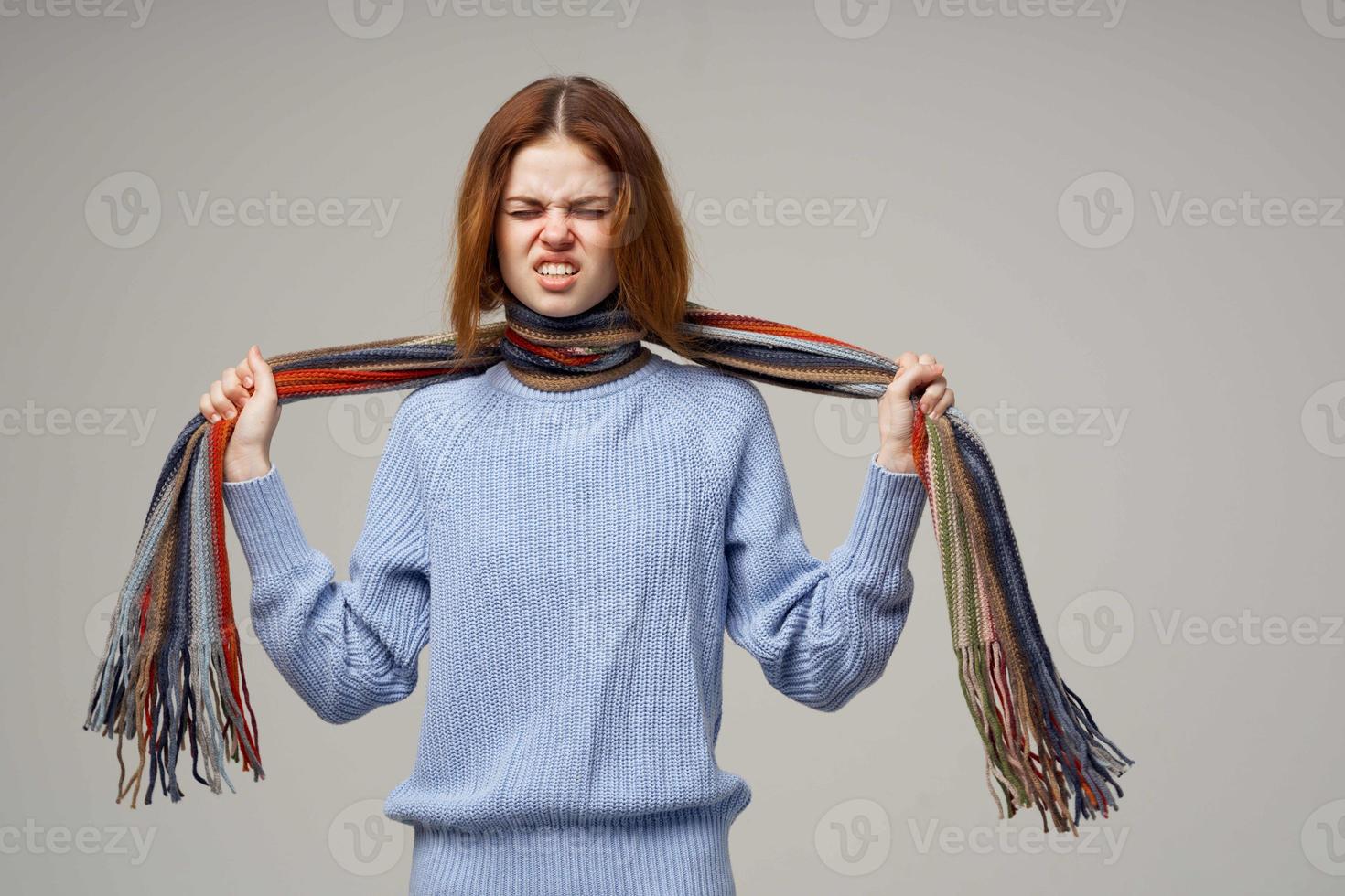 enfermo mujer salud problemas temperatura ligero antecedentes foto