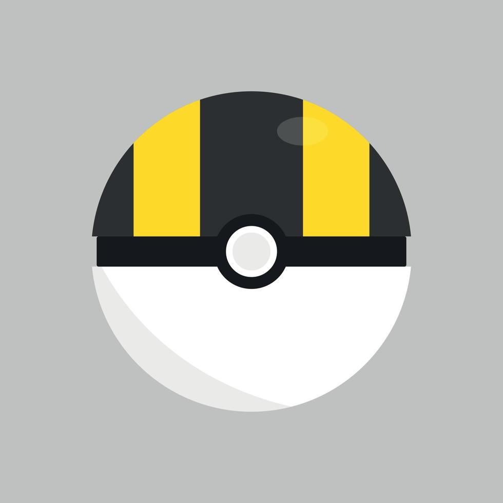 Ultra Ball icon. Pokemon vector