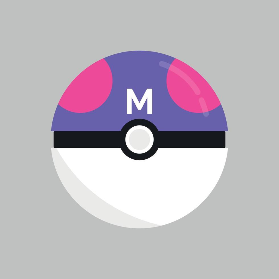 Maestro pelota. pokemon vector