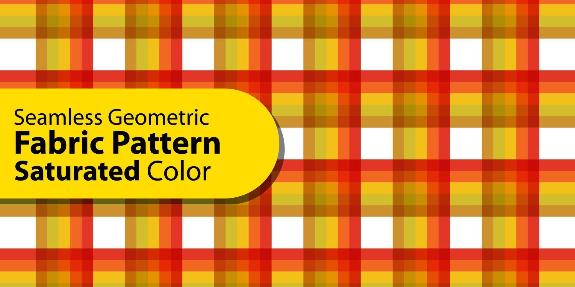 Seamless Geometric Fabric Pattern-Saturated Color vector