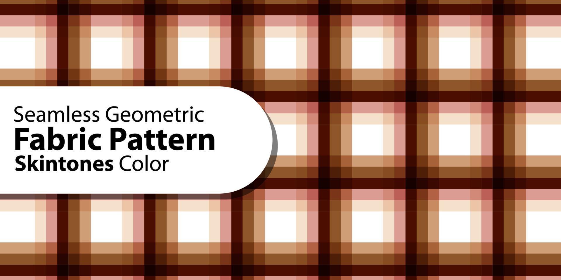 Seamless Geometric Fabric Pattern-Skin Tones Color vector