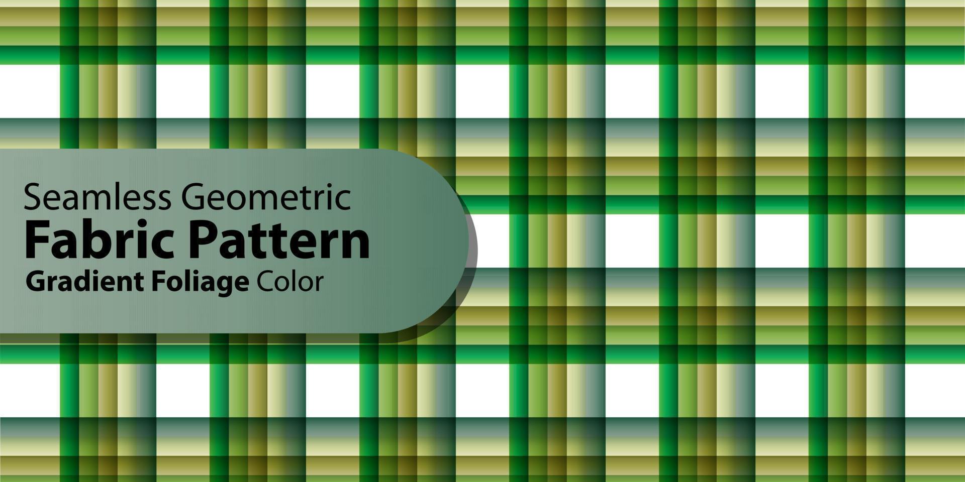 Seamless Geometric Fabric Pattern-Gradient Foliage Color vector