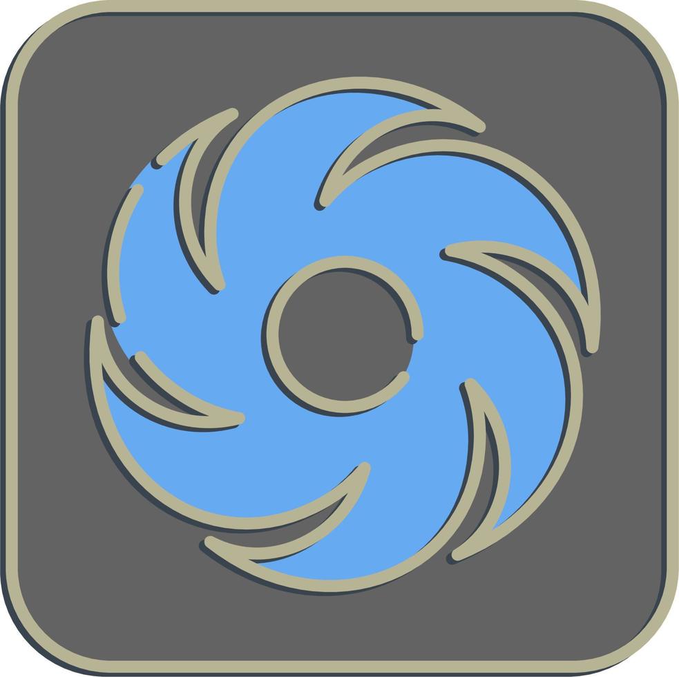 Icon hurricane. Weather elements symbol. Icons in embossed style. Good for prints, web, smartphone app, posters, infographics, logo, sign, etc. vector