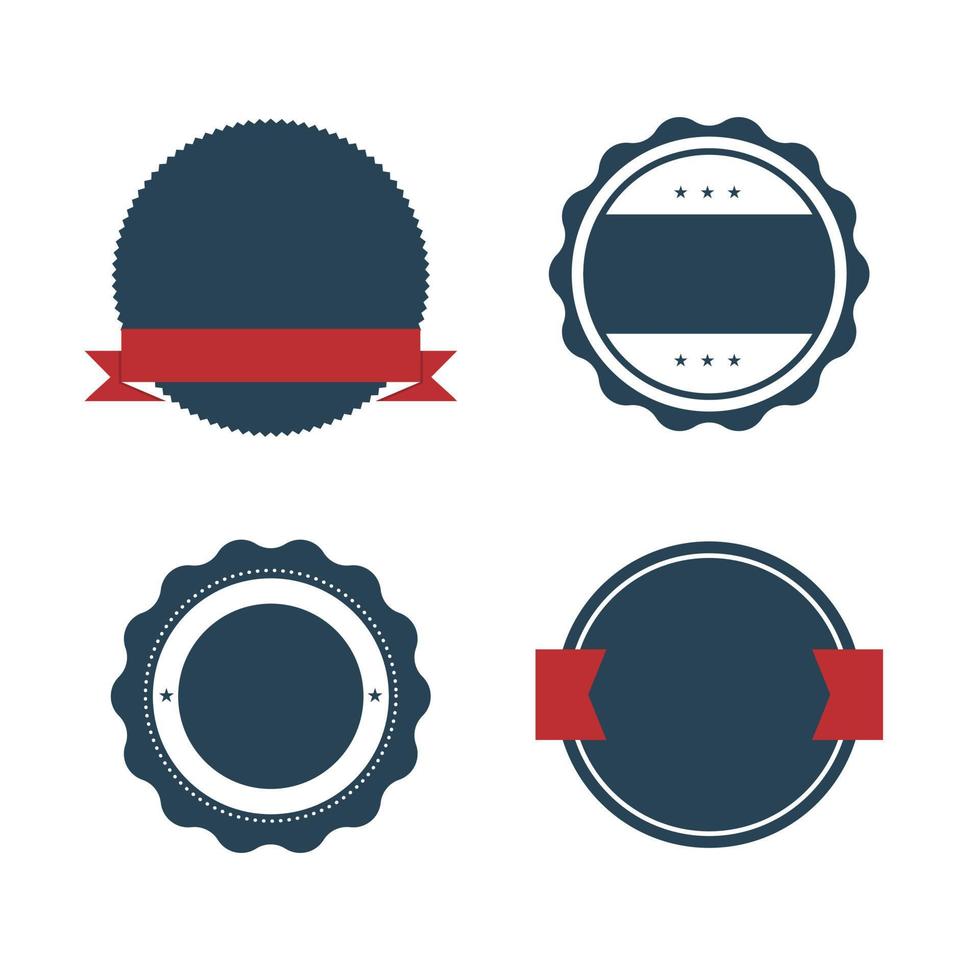 Vector set Badge, Ribbons and Labels. Design elements