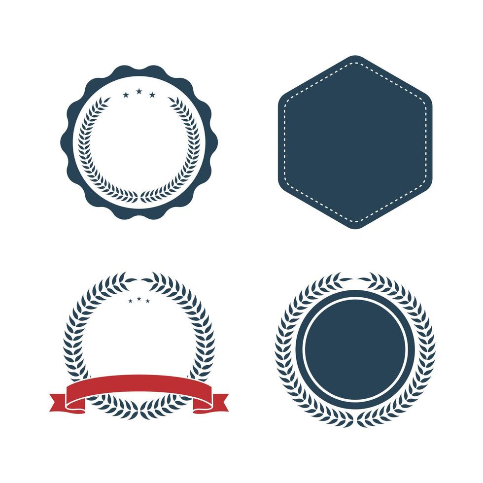 vector conjunto insignia, cintas y etiquetas. diseño elementos
