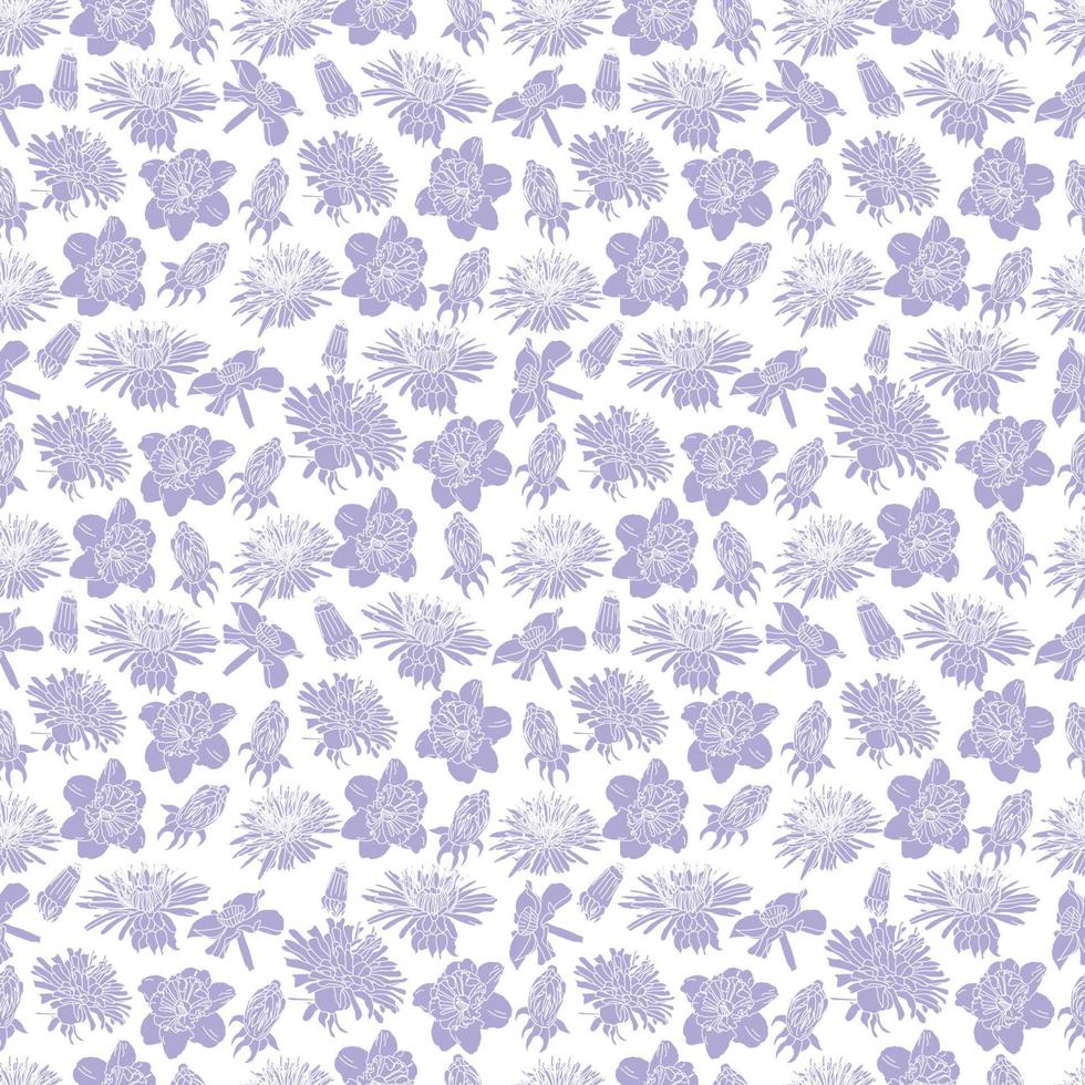 Floral seamless pattern background for fashion textiles, graphics, backgrounds and crafts vector
