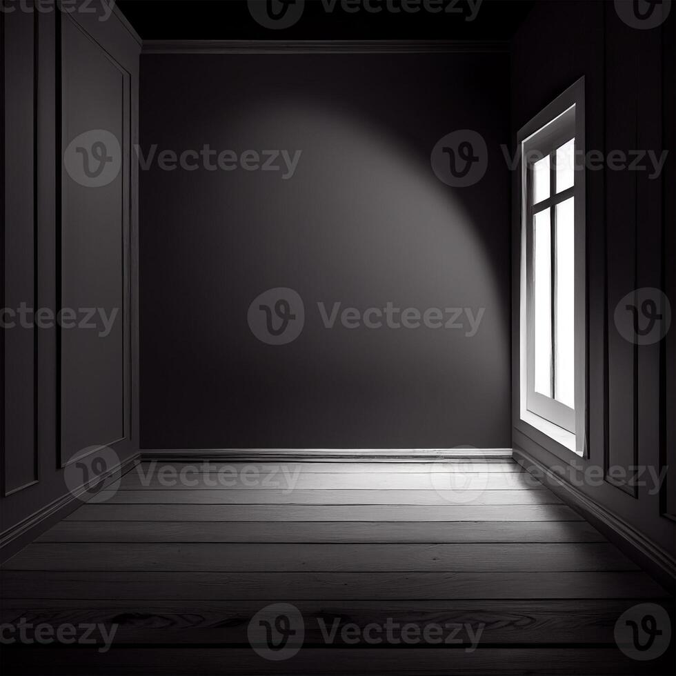 Dark modern studio room for a photo shoot, product or service advertising - image