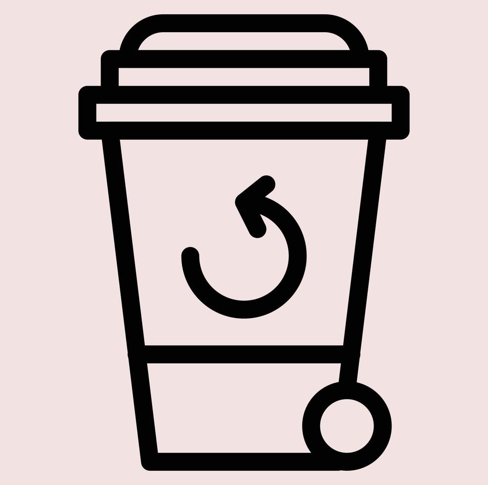 recycle icon fill vector