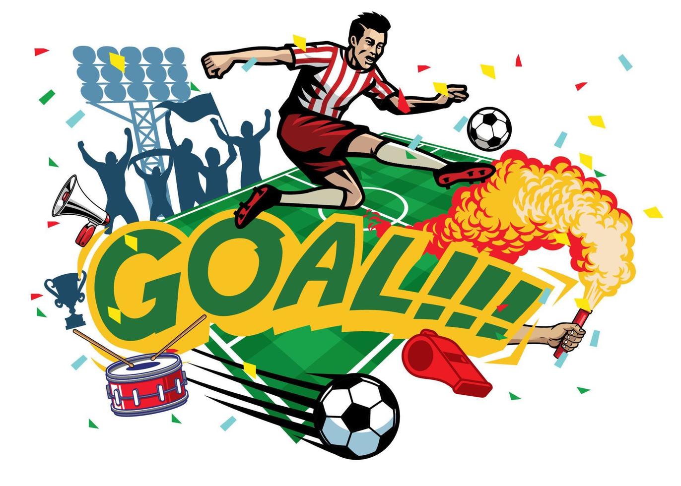 fútbol americano diseño conjunto vector