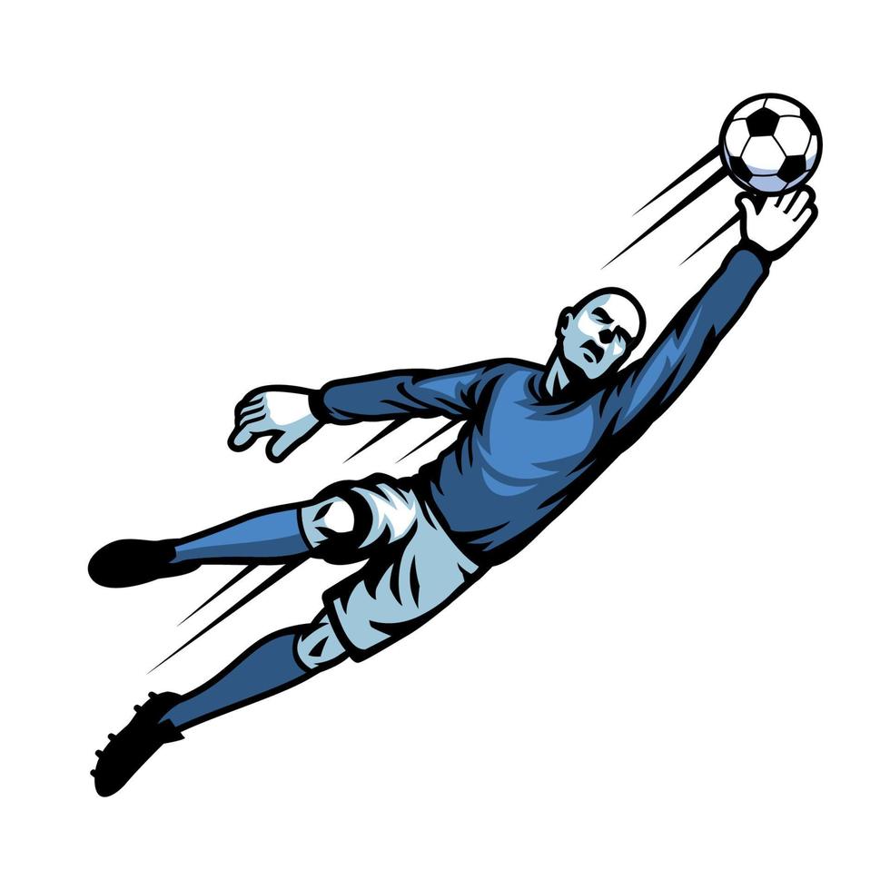 vector of soccer goalkeeper
