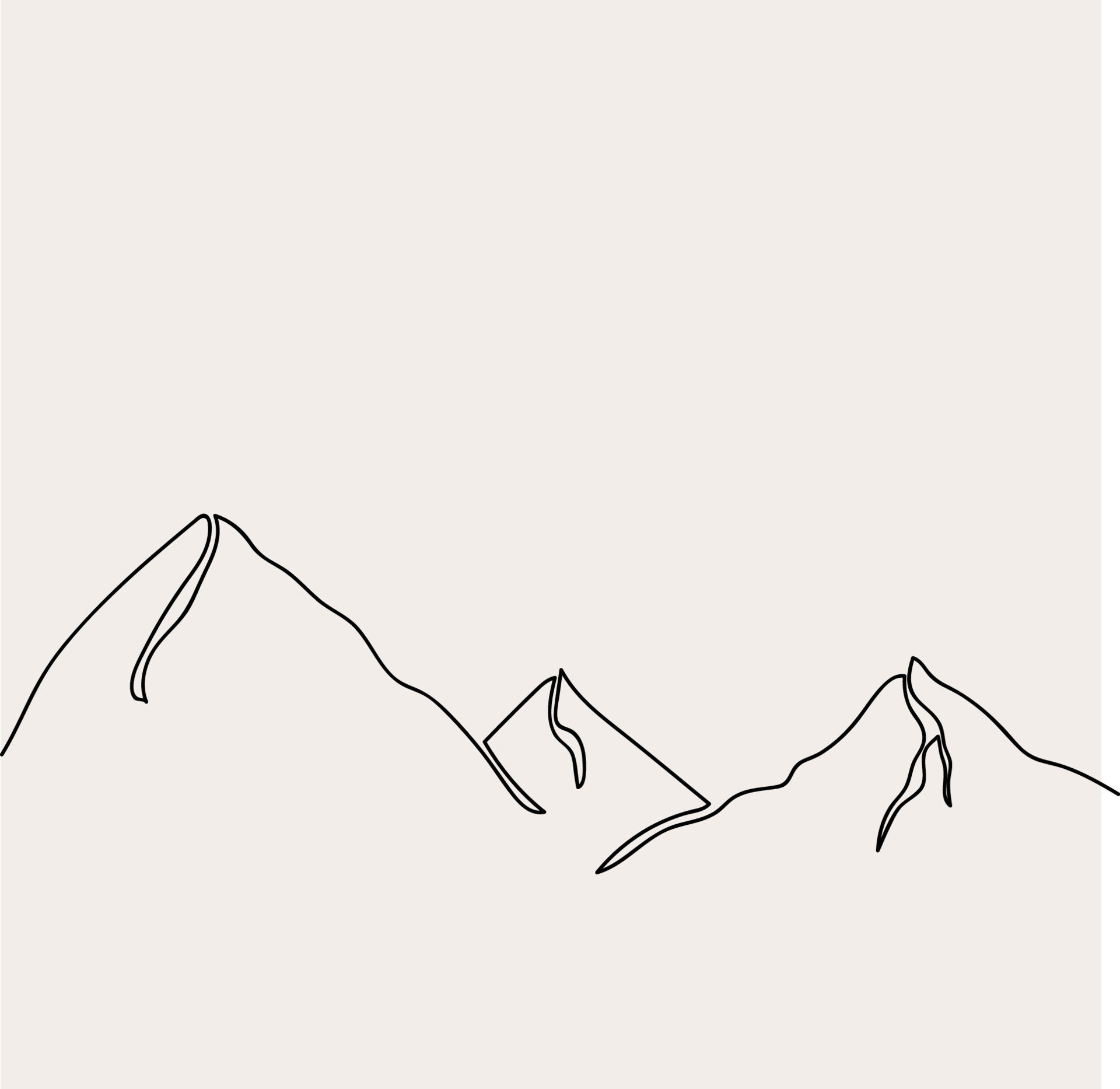 Road Mountains Landscape Black On White Stock Vector Royalty Free  1825681937  Shutterstock  Landscape drawing easy Easy drawings  Landscape drawings