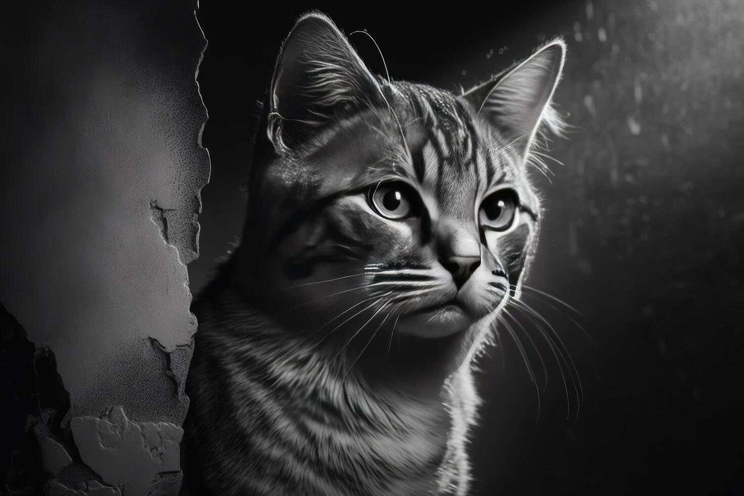Cute cat. Illustration photo