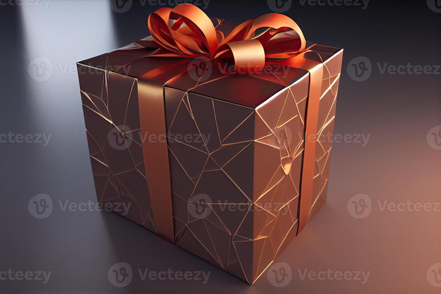 Gift box 3d illustration. photo