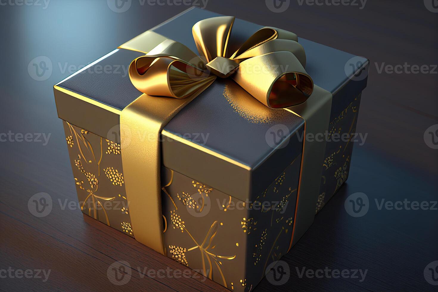 Gift box 3d illustration. photo