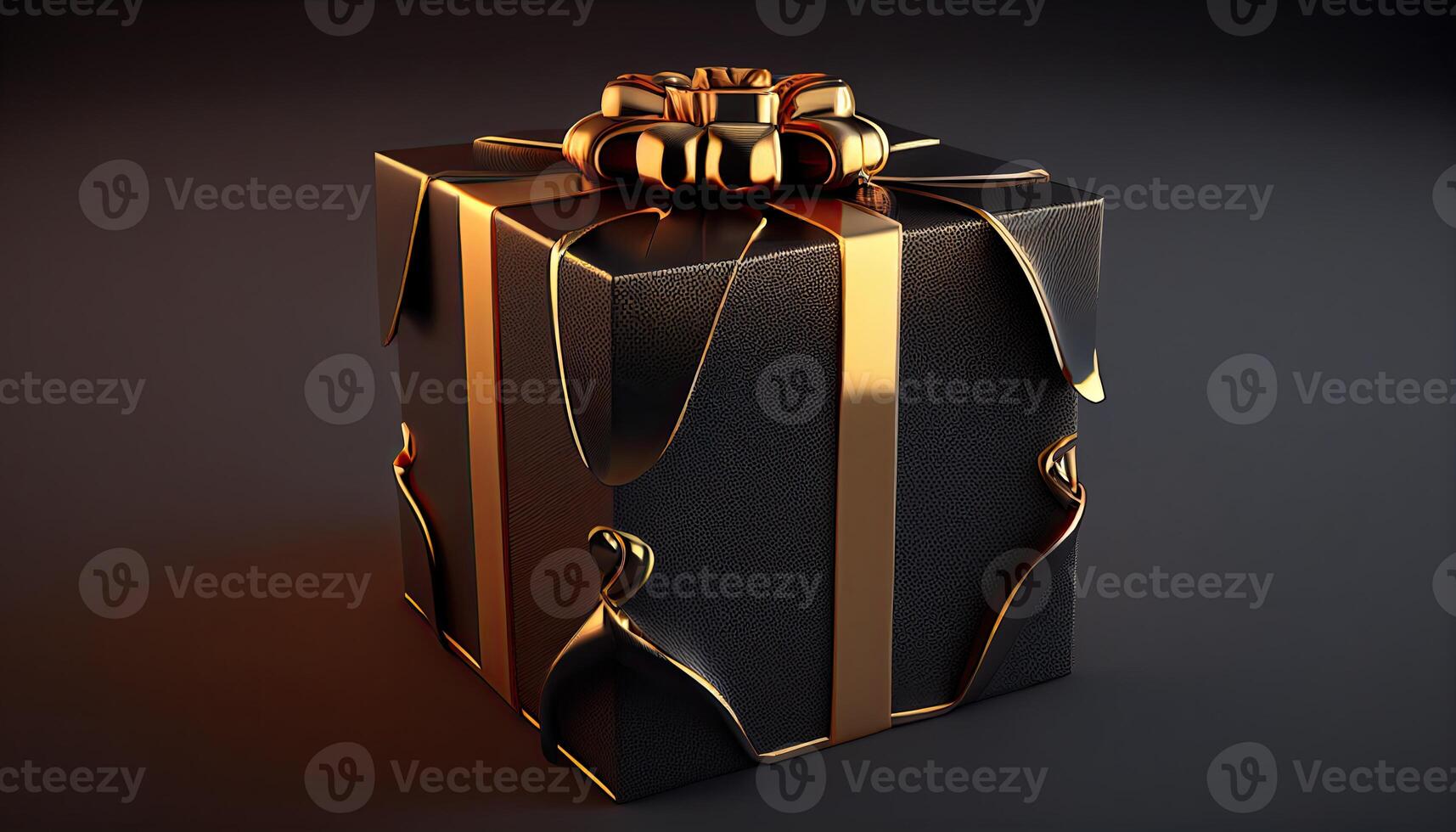 Gift box 3d illustration. photo